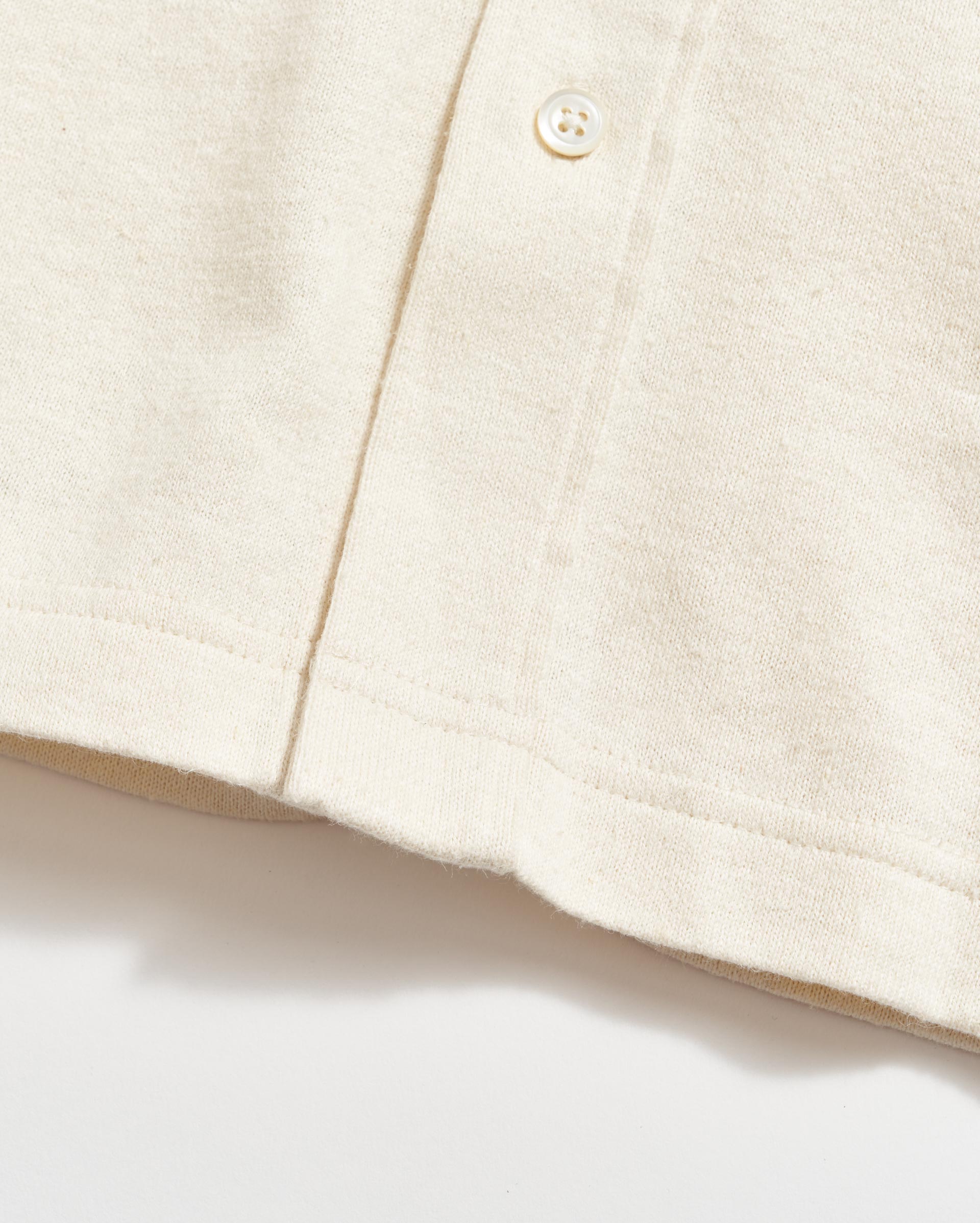 Short Sleeve Hemp Cotton Knit Shirt