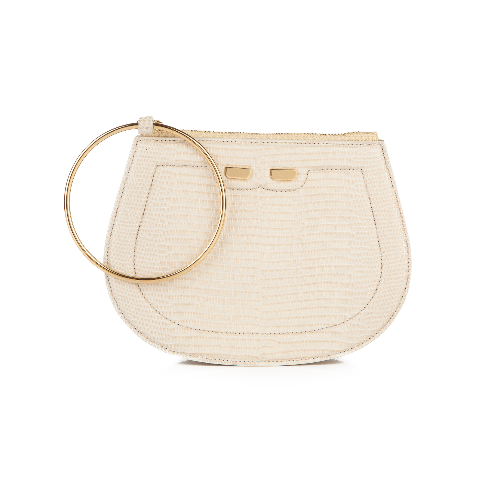 Ellie Bangle in Latte Lizard