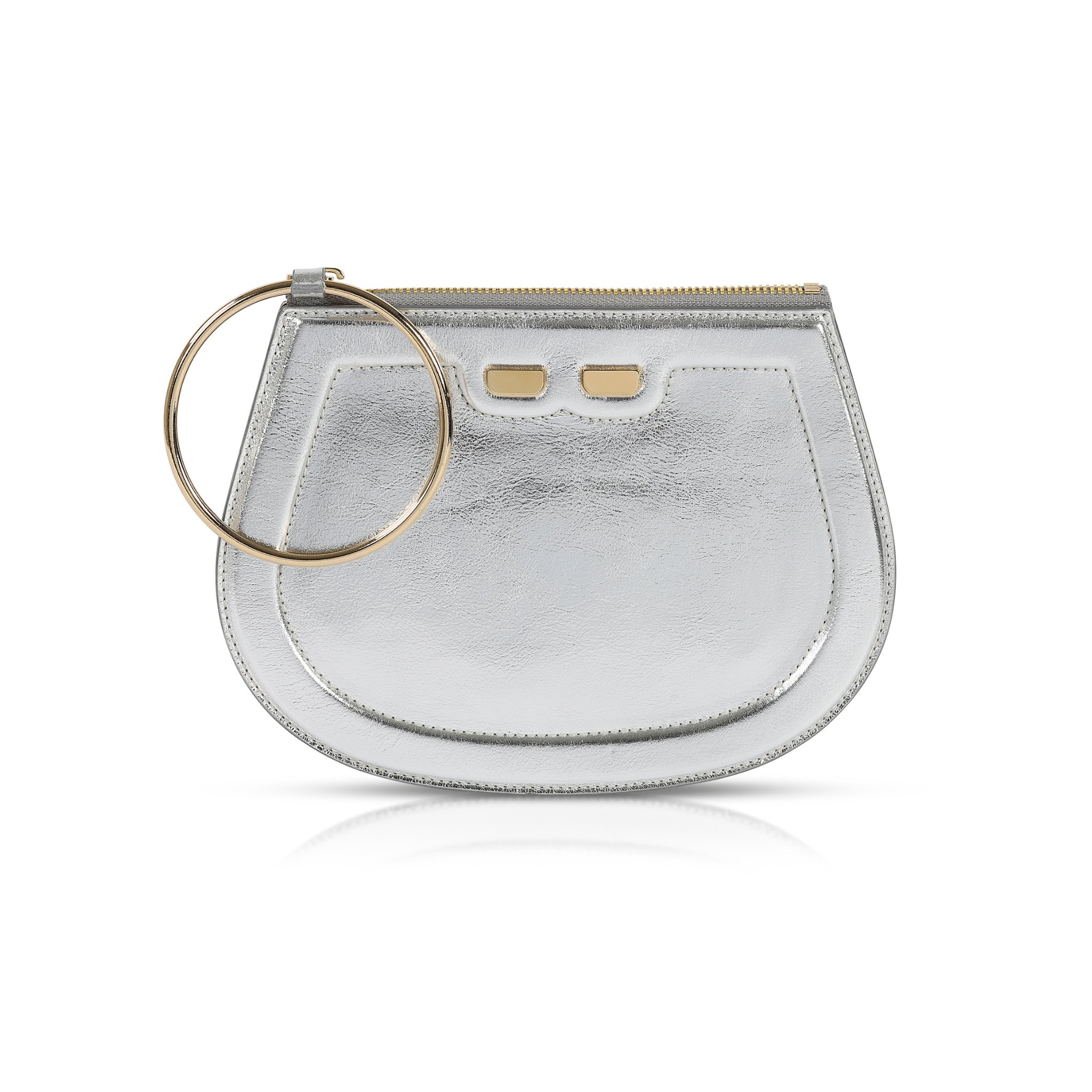 Ellie Bangle in Metallic Silver