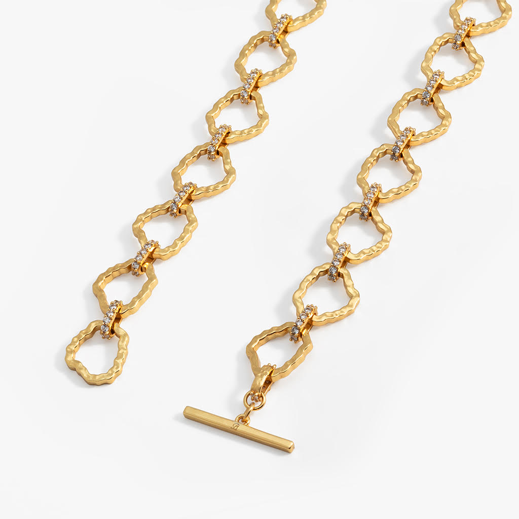 South of Broad Gold Plated Necklace