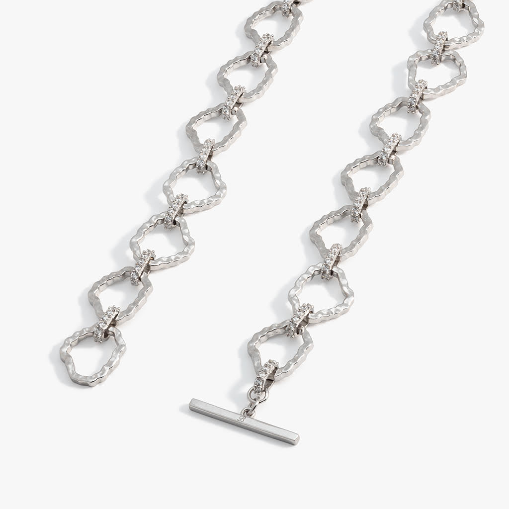 South of Broad Rhodium Plated Necklace