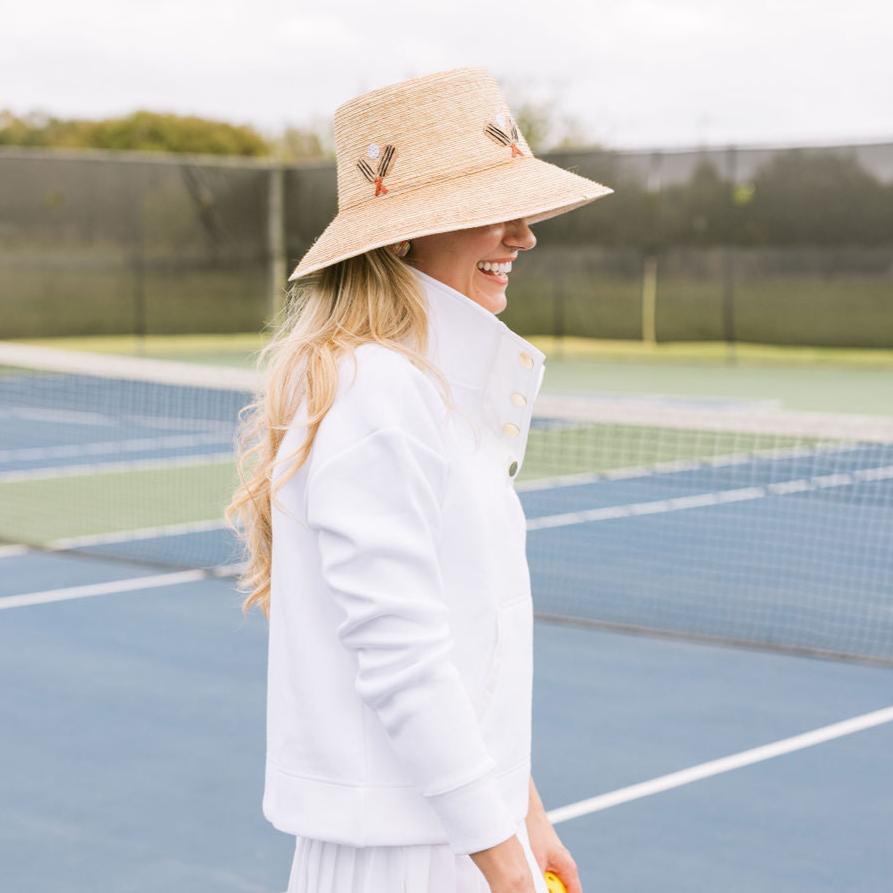 Stripe Pickleball Paddle Bucket Hat