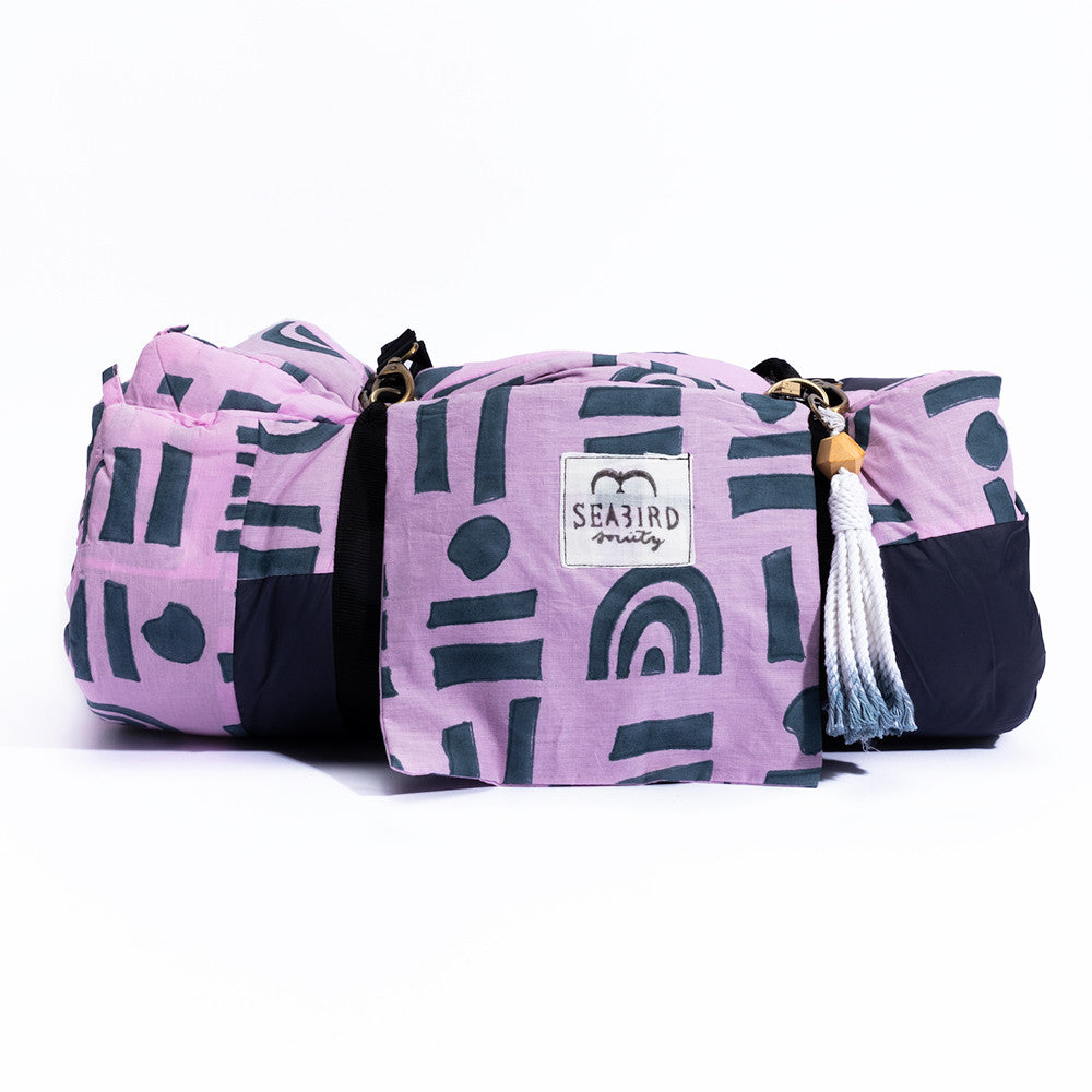 The Shindig Blanket in Dusty Lilac & Slate Rainbow Connection