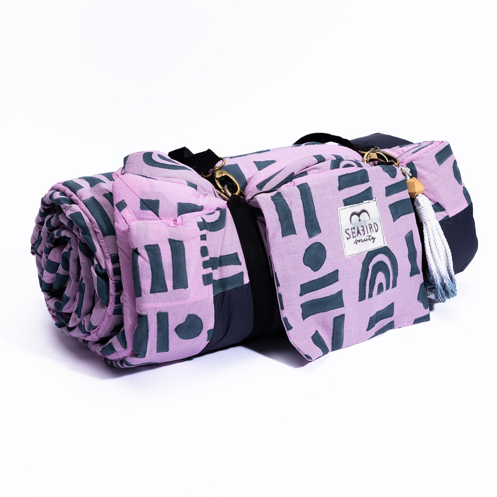 The Shindig Blanket in Dusty Lilac & Slate Rainbow Connection