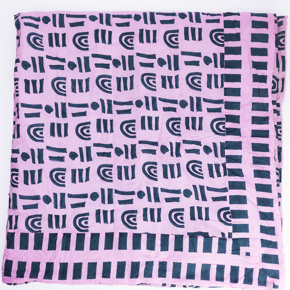 The Shindig Blanket in Dusty Lilac & Slate Rainbow Connection