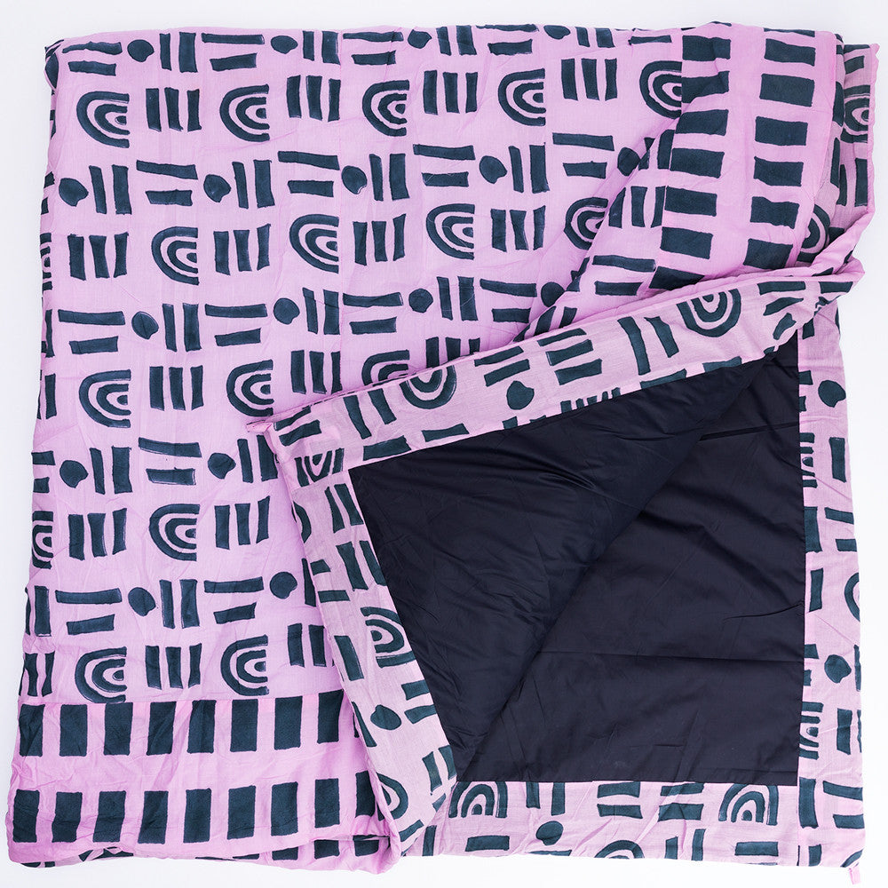 The Shindig Blanket in Dusty Lilac & Slate Rainbow Connection