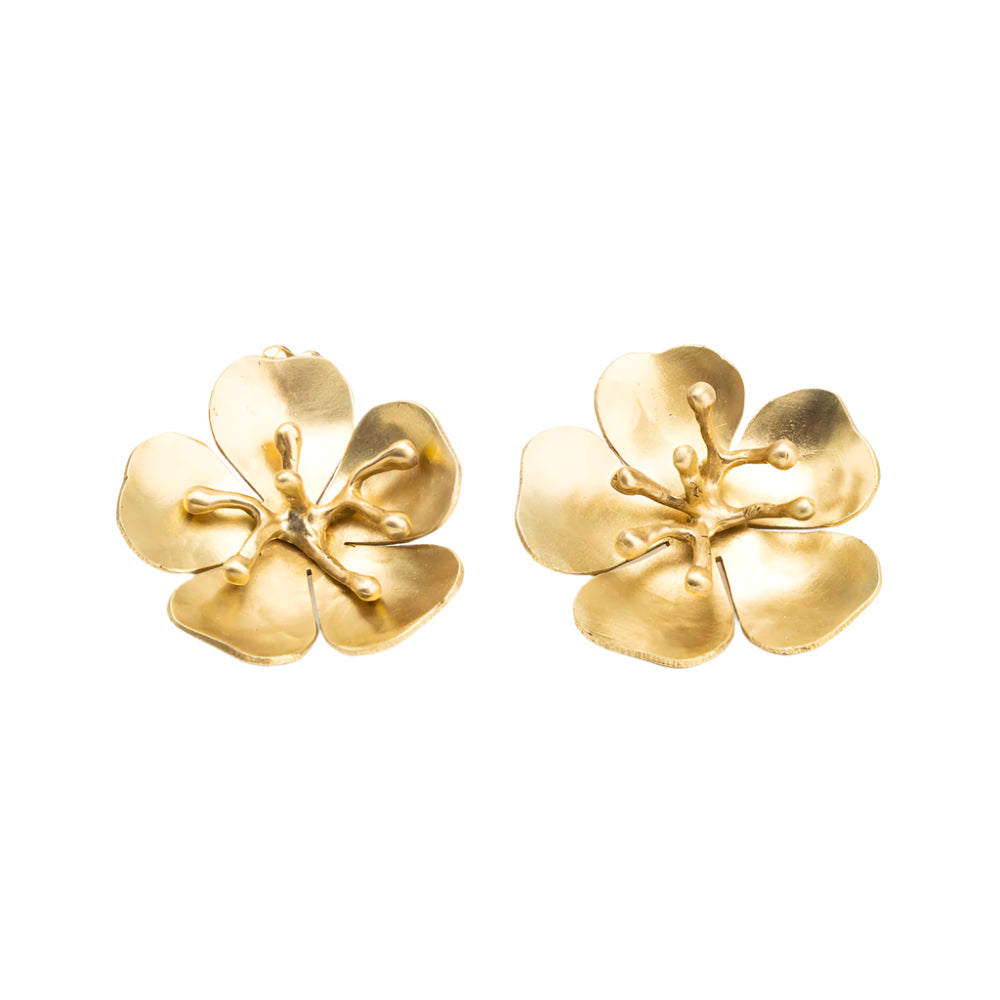 Cherry Blossom Bronze Earrings