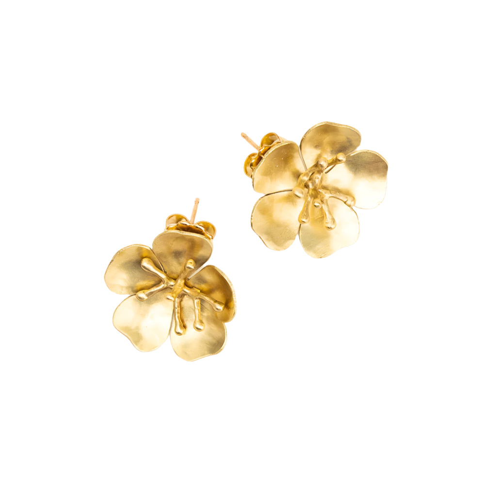 Cherry Blossom Bronze Earrings