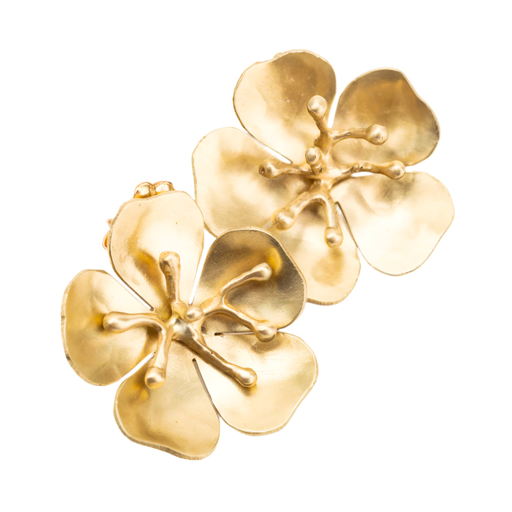 Cherry Blossom Bronze Earrings