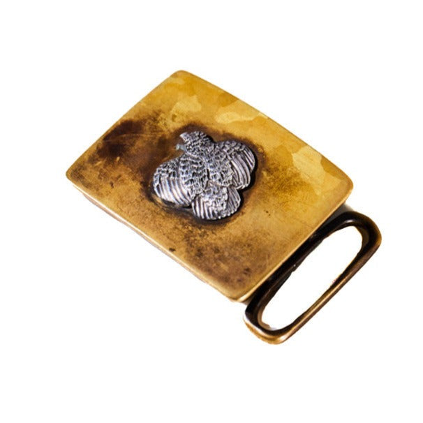 Brass Quail Belt Buckle & Belt