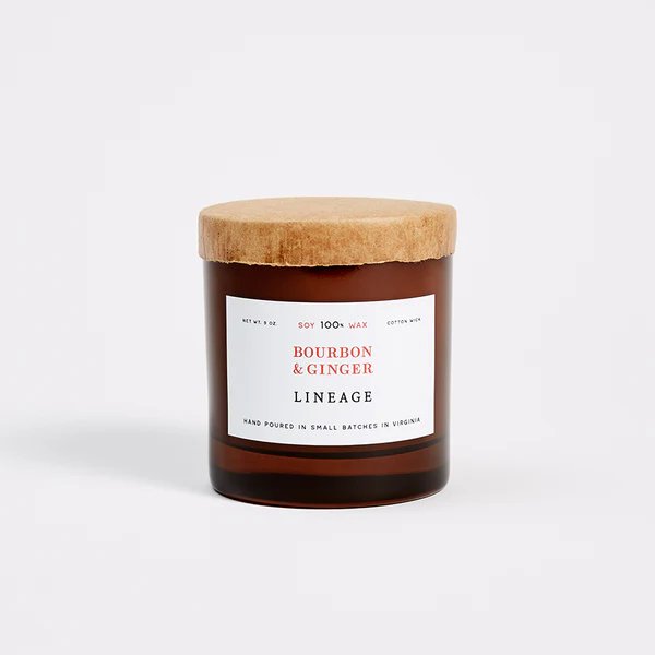 Bourbon & Ginger Candle by Lineage