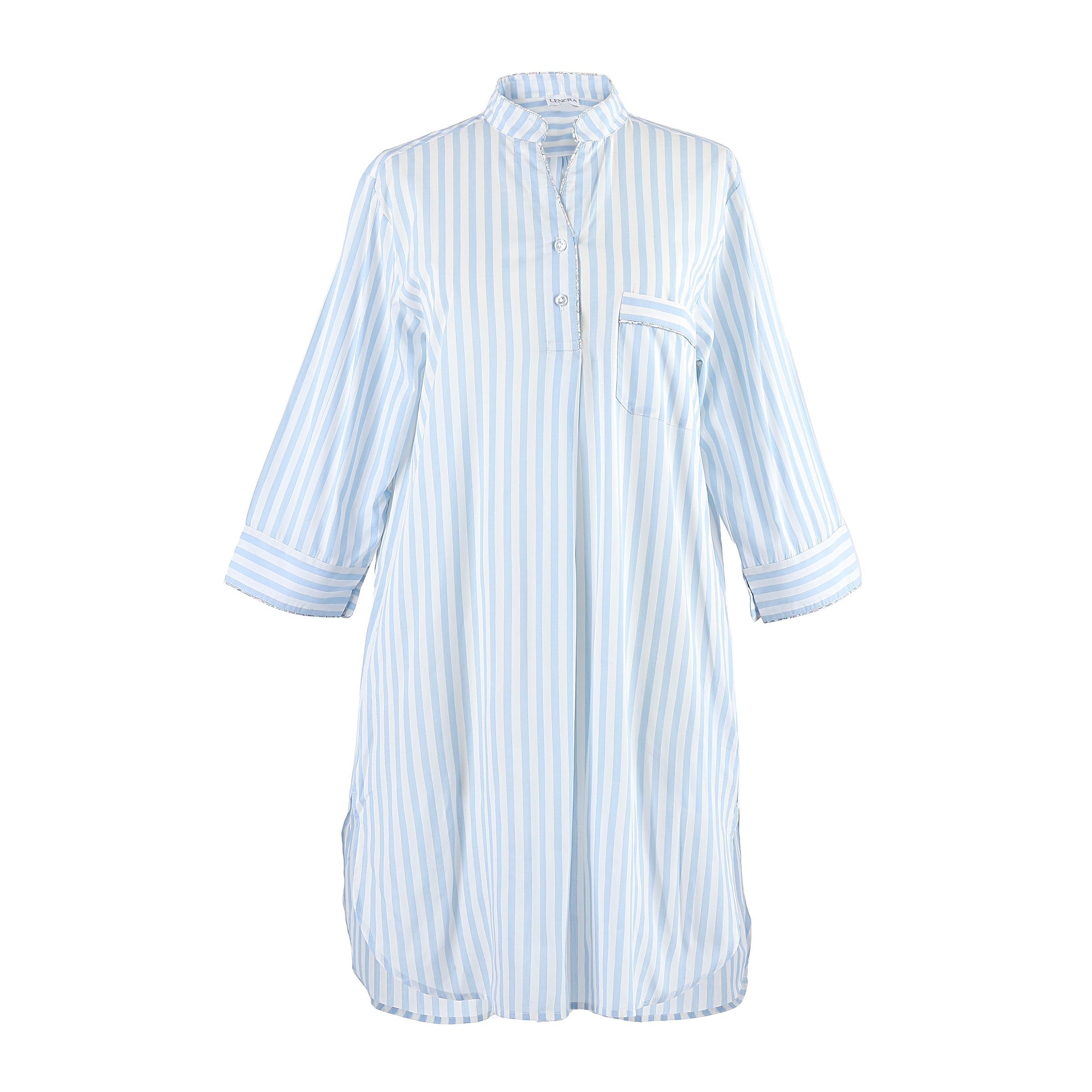 CLASSIC COTTON STRIPED NIGHTSHIRT