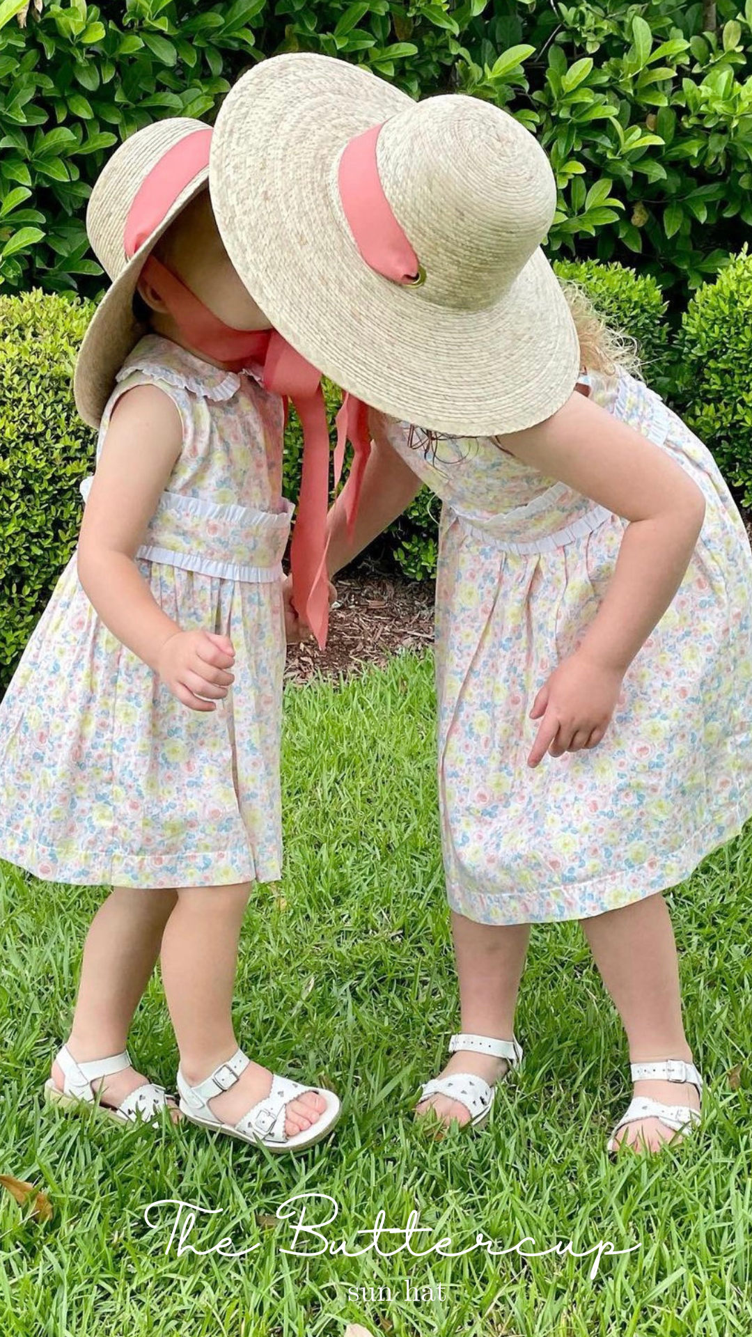 Buttercup Little Girl’s Hat - Red Grosgrain Ribbon