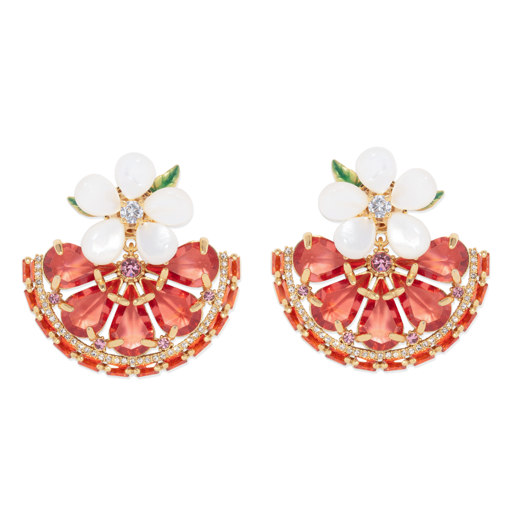 "Spritz Please" Orange Slice Earrings