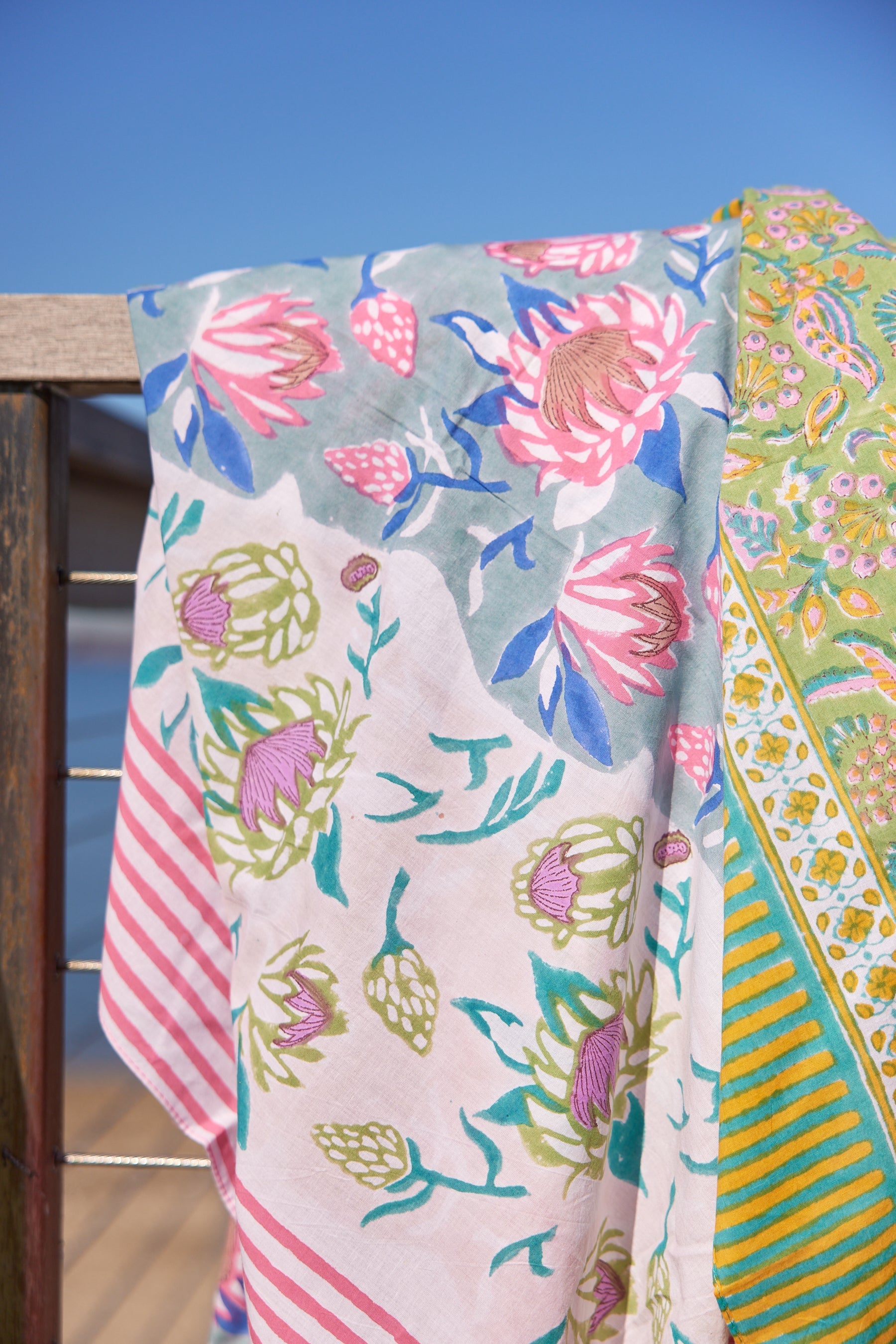 Printed Cotton Picnic Throw