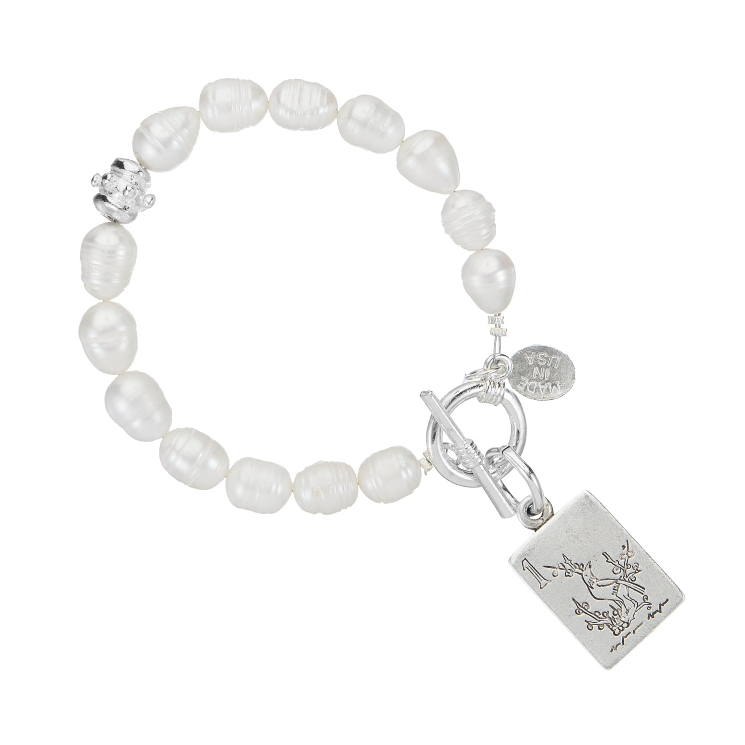 Bird Bam Mahjong Pearl Bracelet