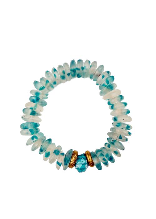 Intricate Stack Bracelet | Aqua