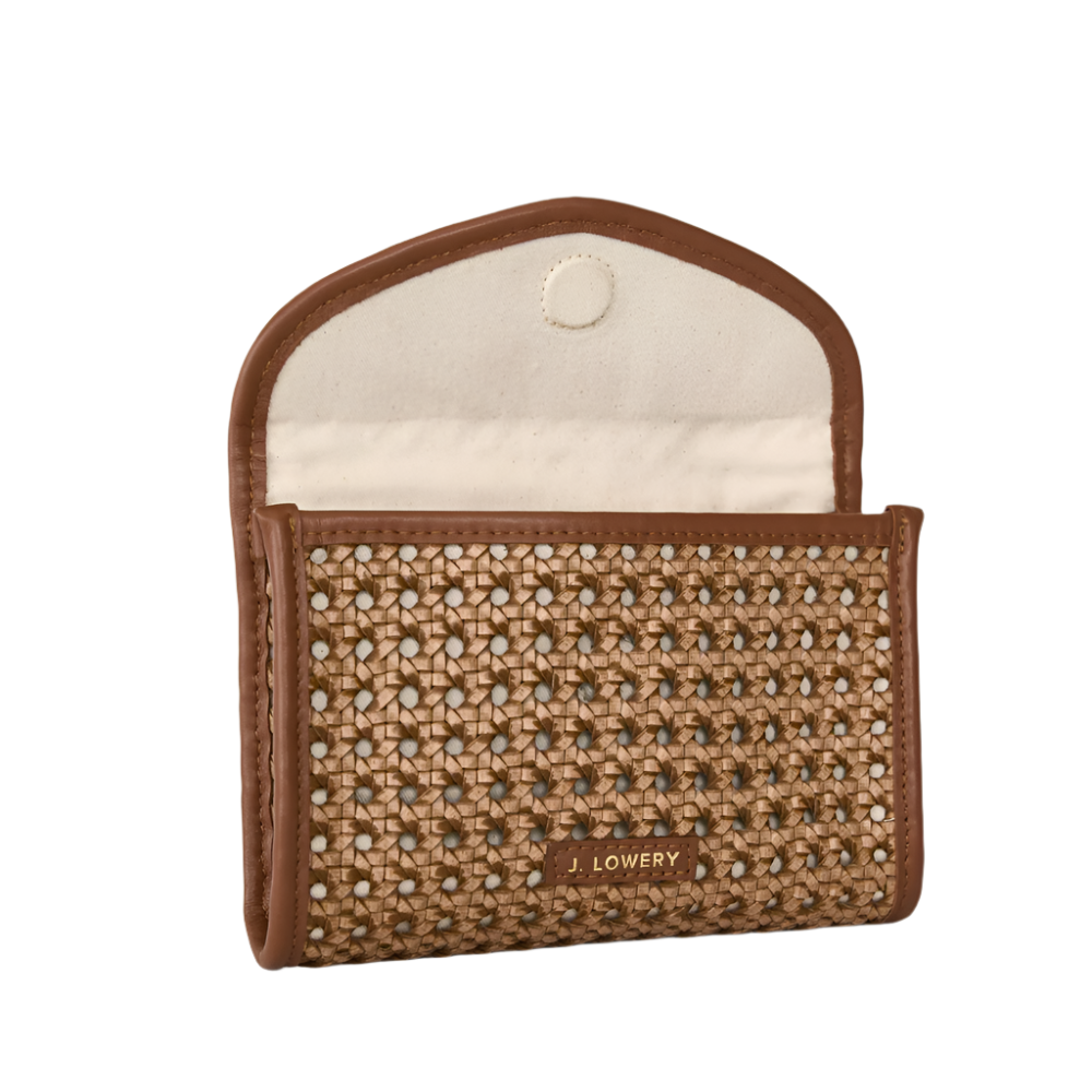 Byrdie Belt Bag in Brown Cane