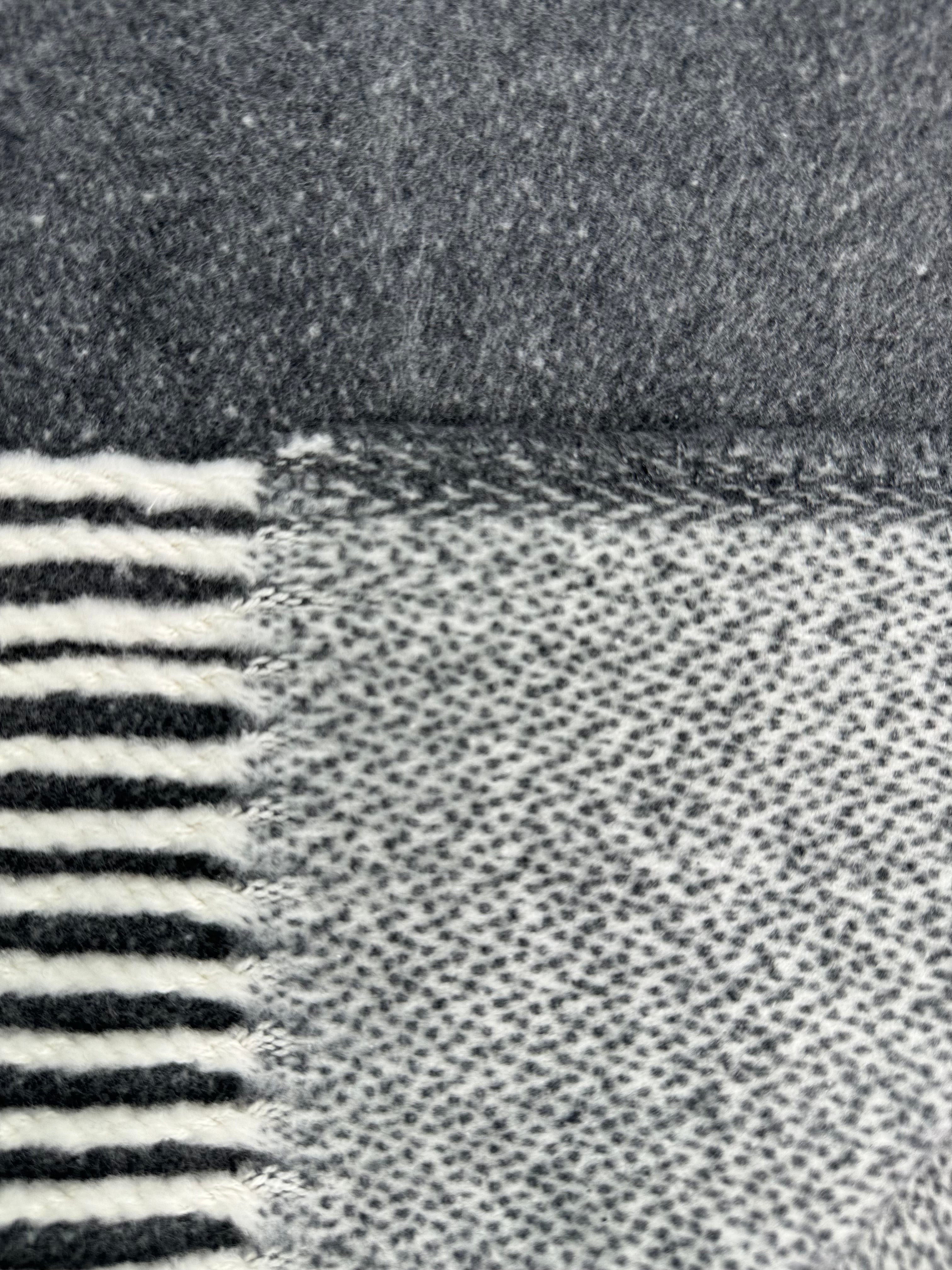 Double Faced Solid Mini Chevron Throw