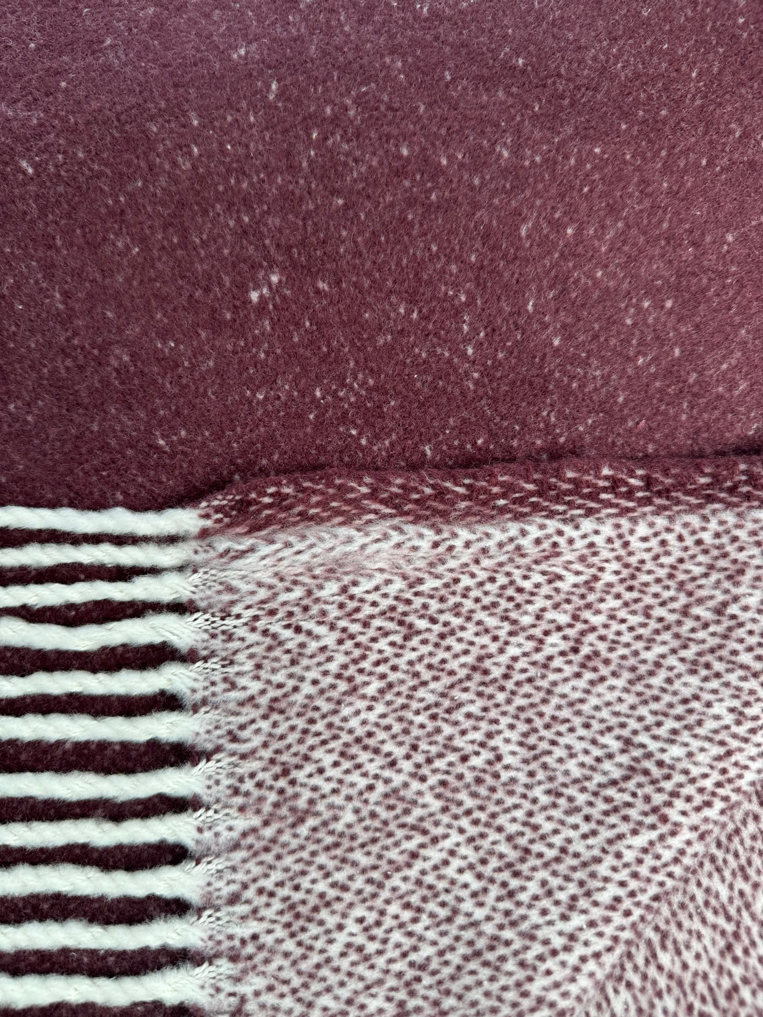 Double Faced Solid Mini Chevron Throw