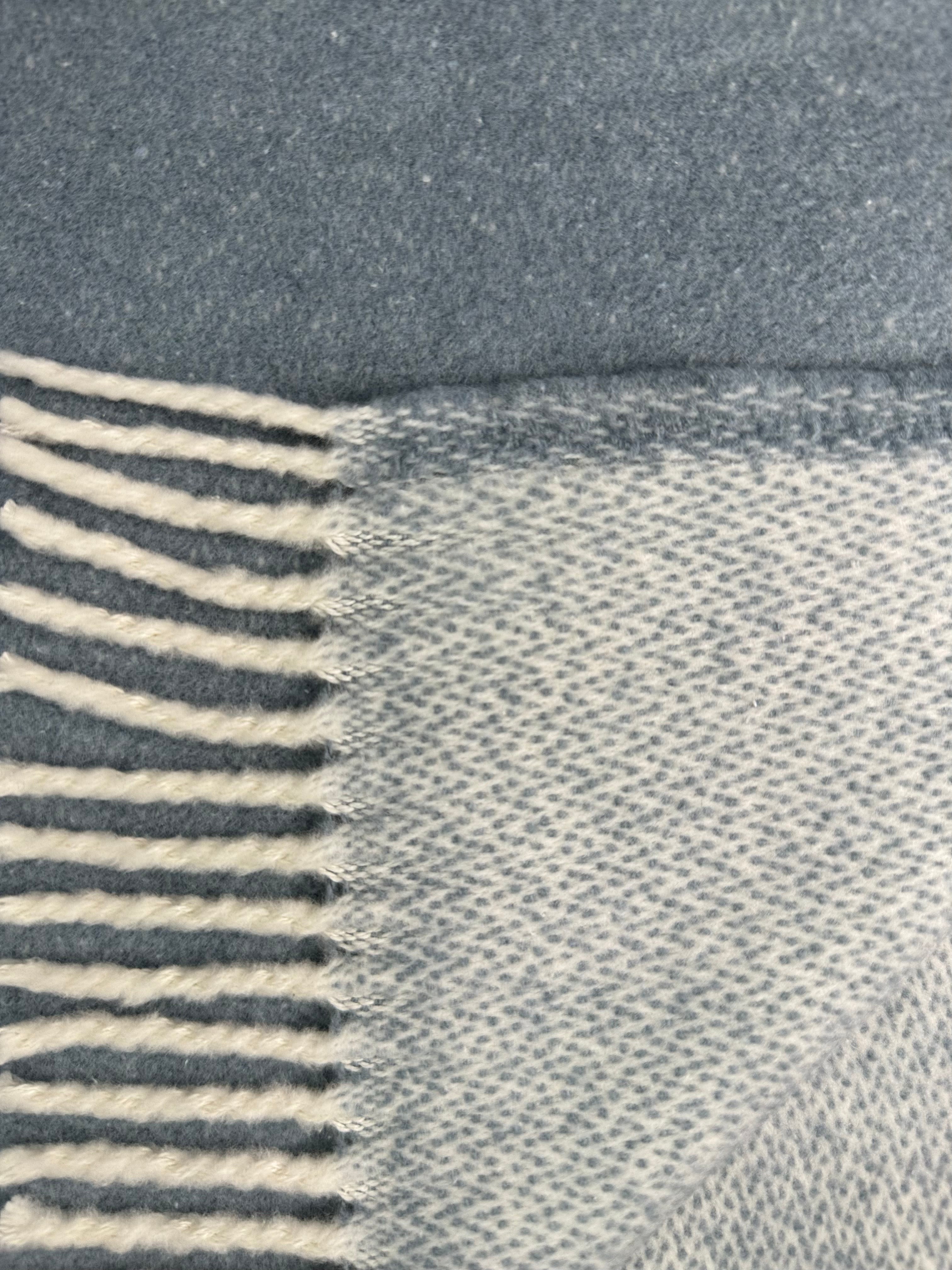 Double Faced Solid Mini Chevron Throw