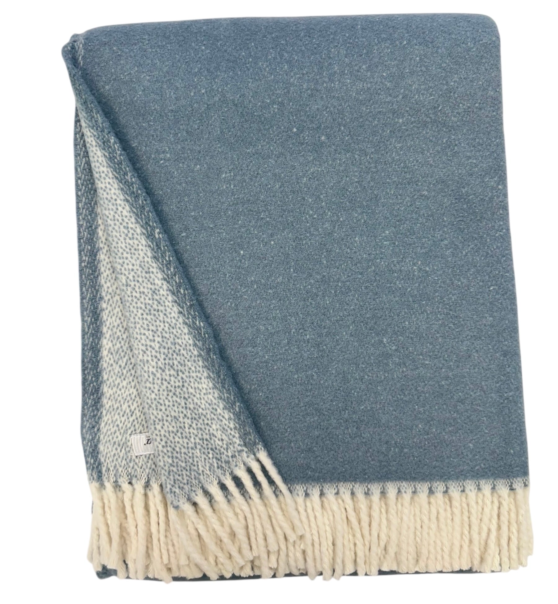 Double Faced Solid Mini Chevron Throw