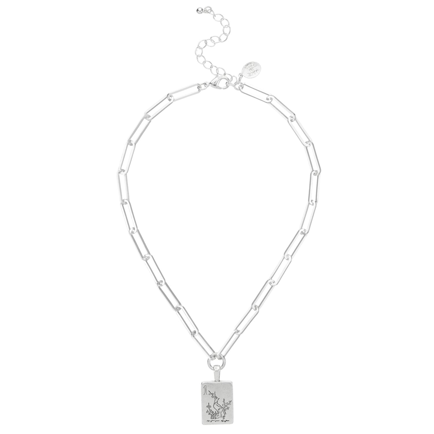 Bird Bam Mahjong Large Paperclip Necklace