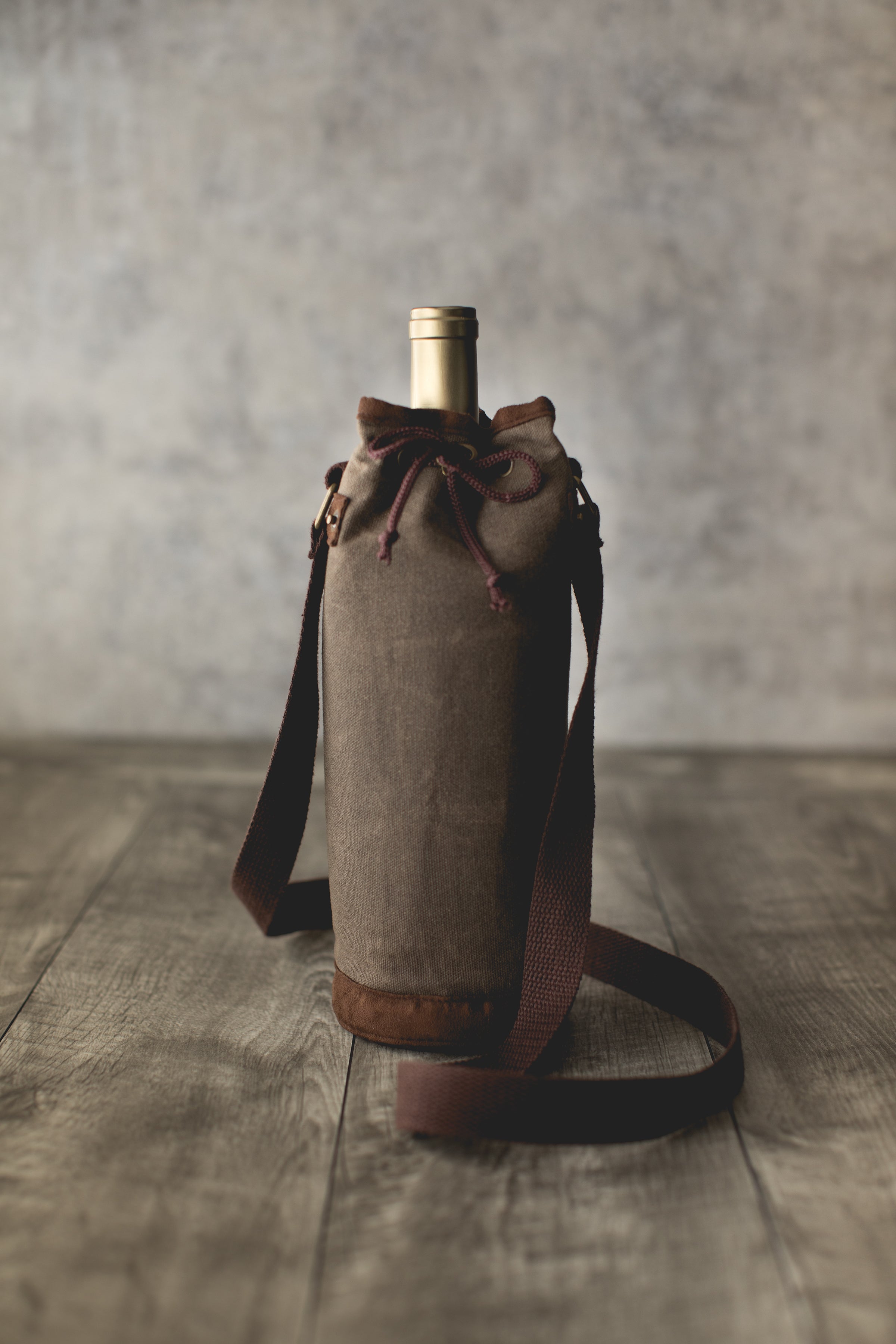 Waxed Canvas Wine Tote