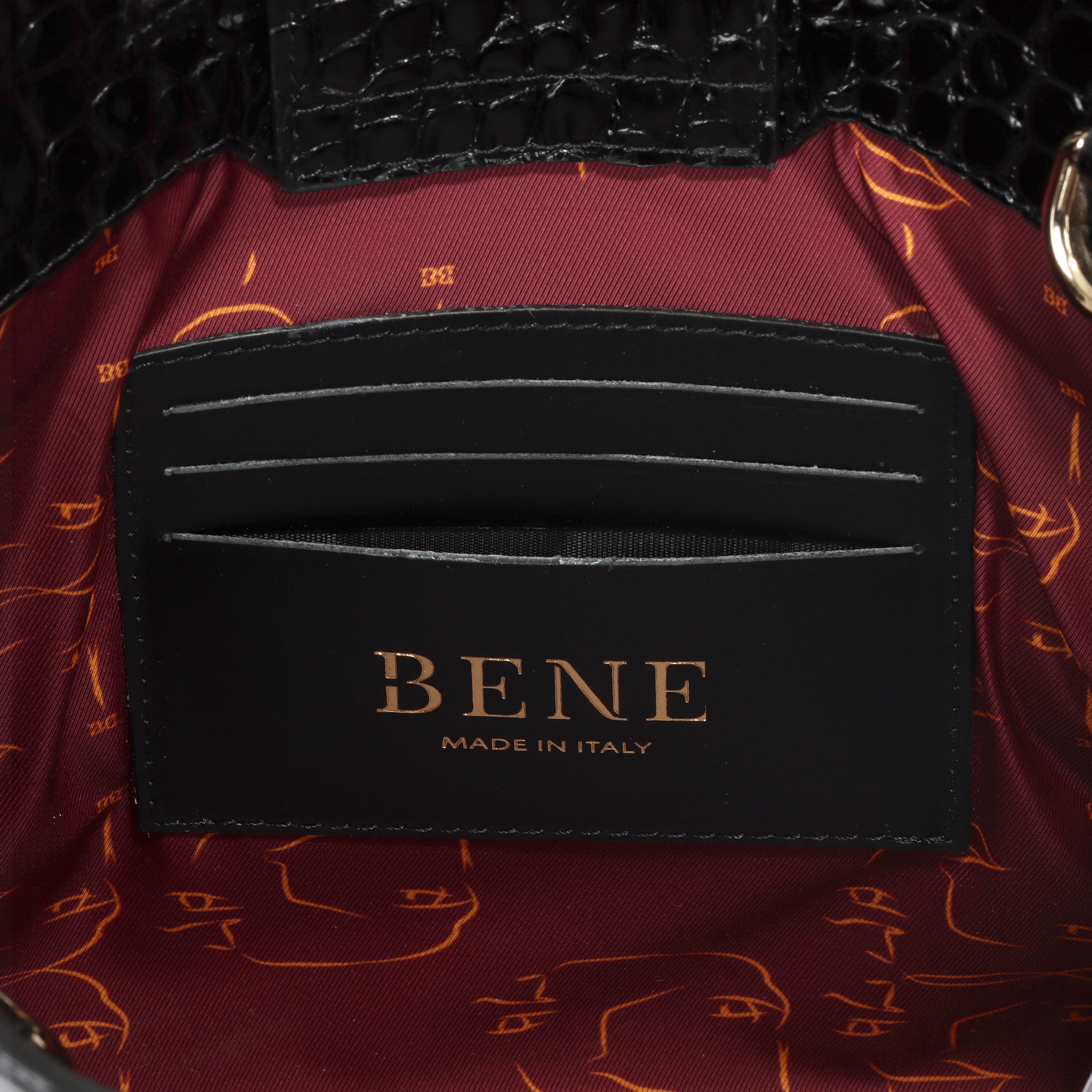 The Louise in Black Croc