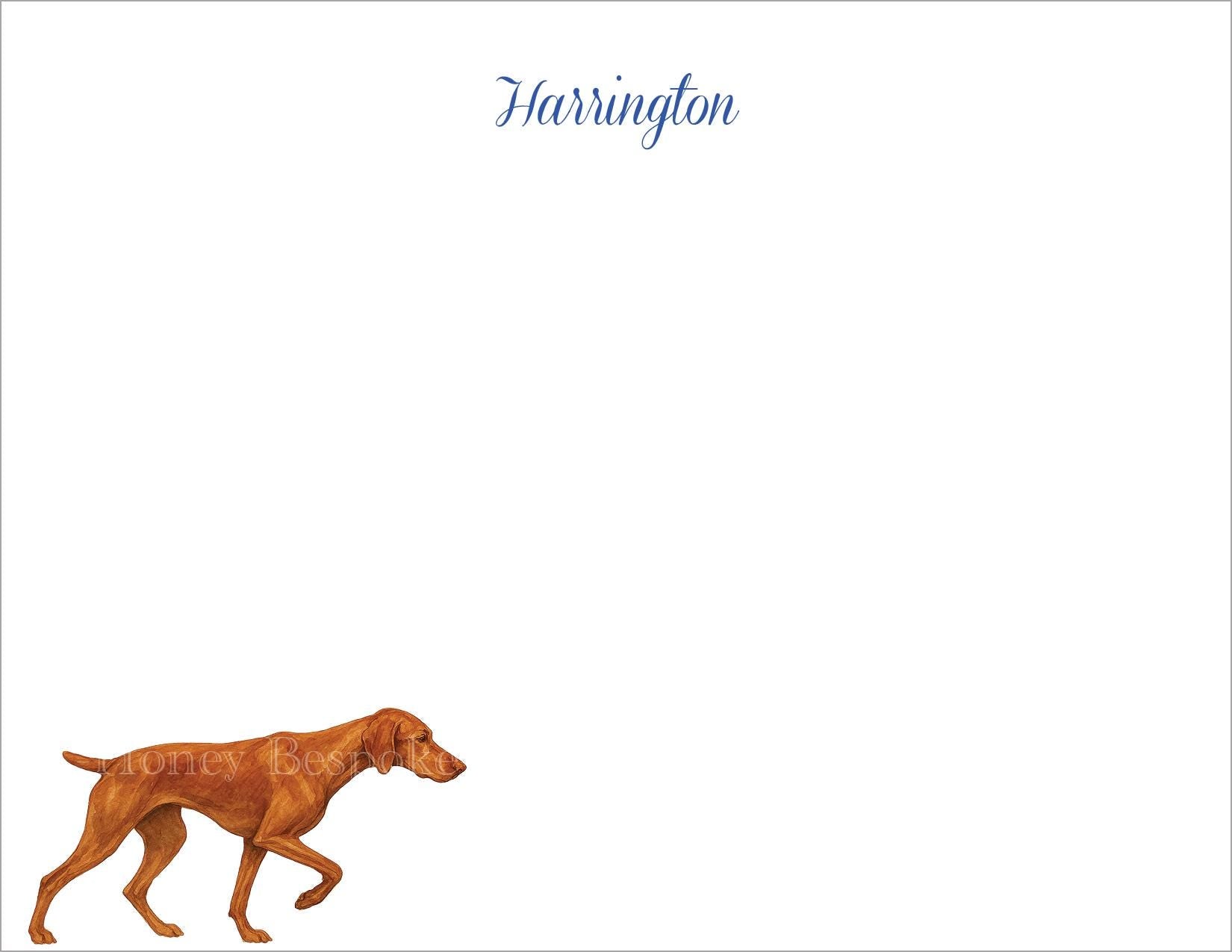 Vizsla Pointer Stationery
