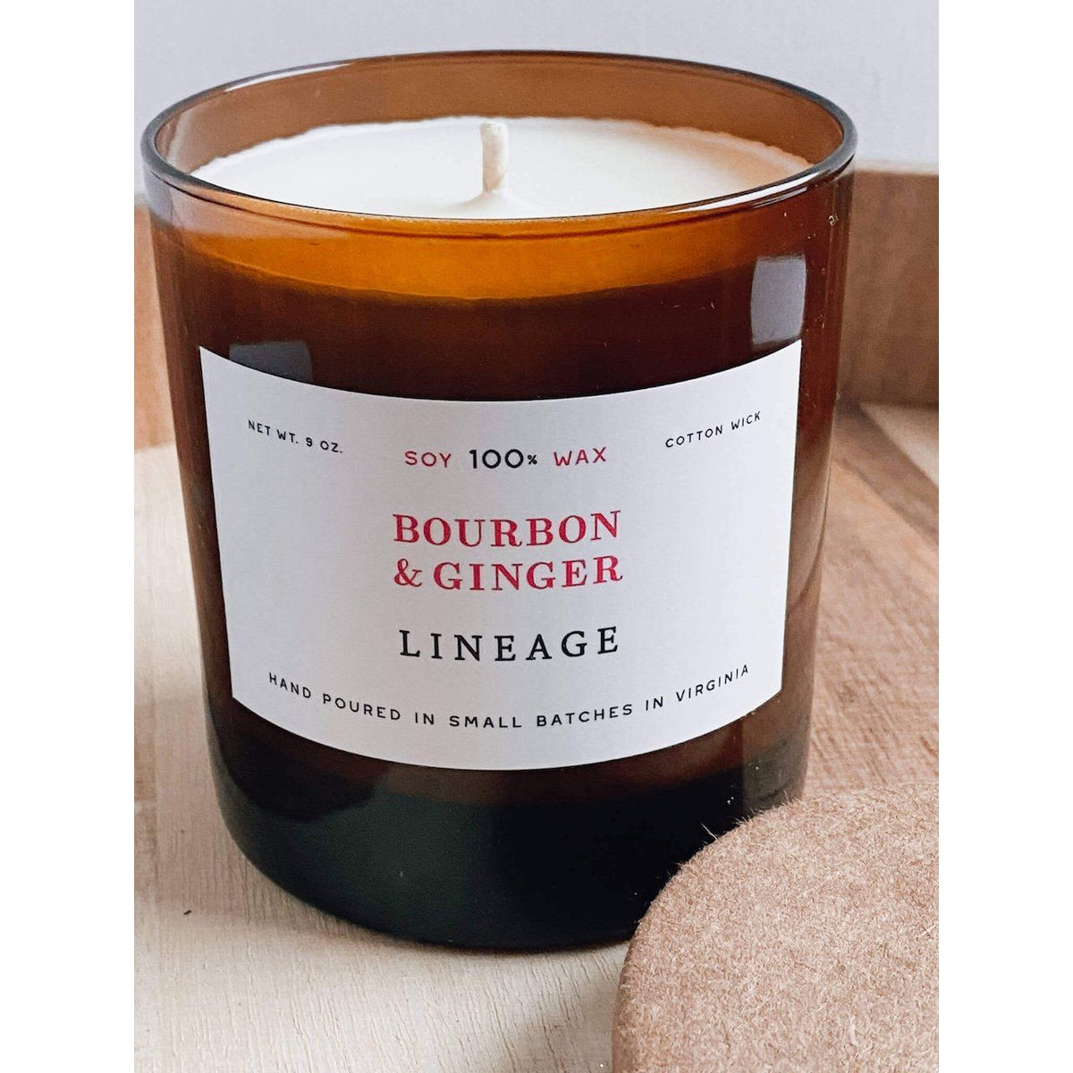 Bourbon & Ginger Candle by Lineage