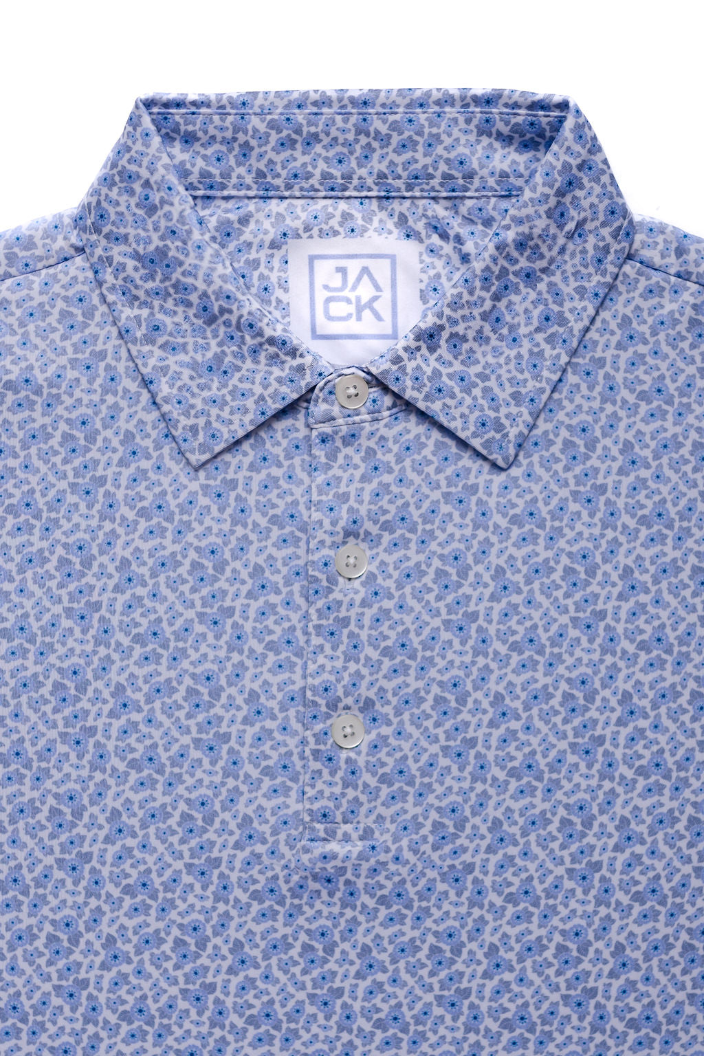 Little Jack "Botanical Blue" Kids Golf Polo