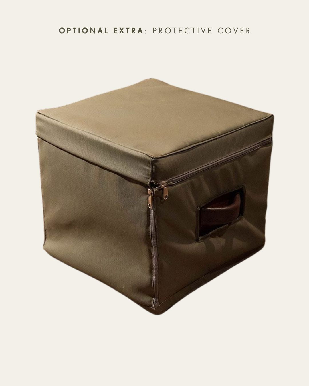 Handcrafted Teak Safari Field Bar with Leather Handles