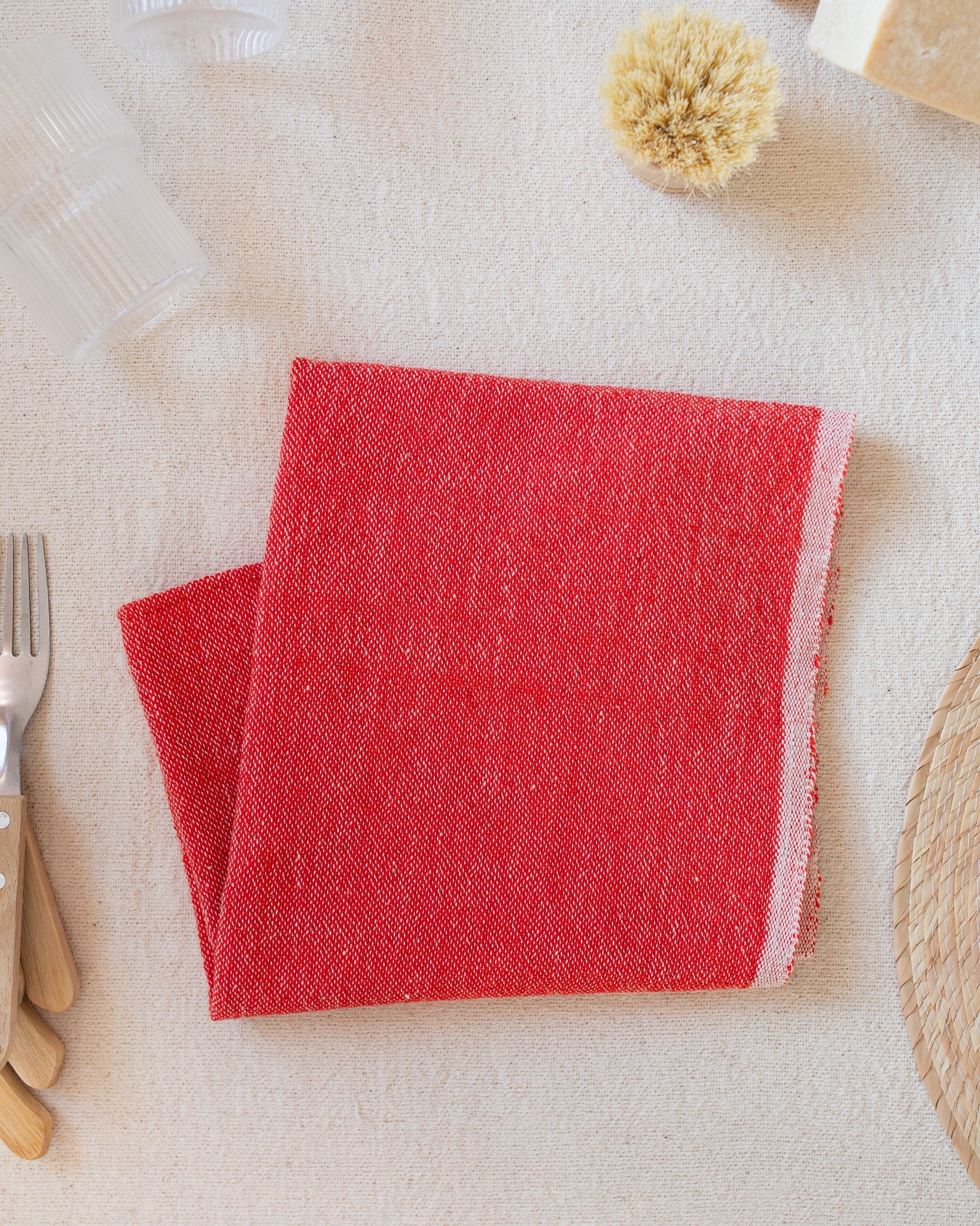 Red Hand Towel
