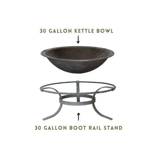 Traditional WOOD BURNING Fire Pits/Cooking Kettles