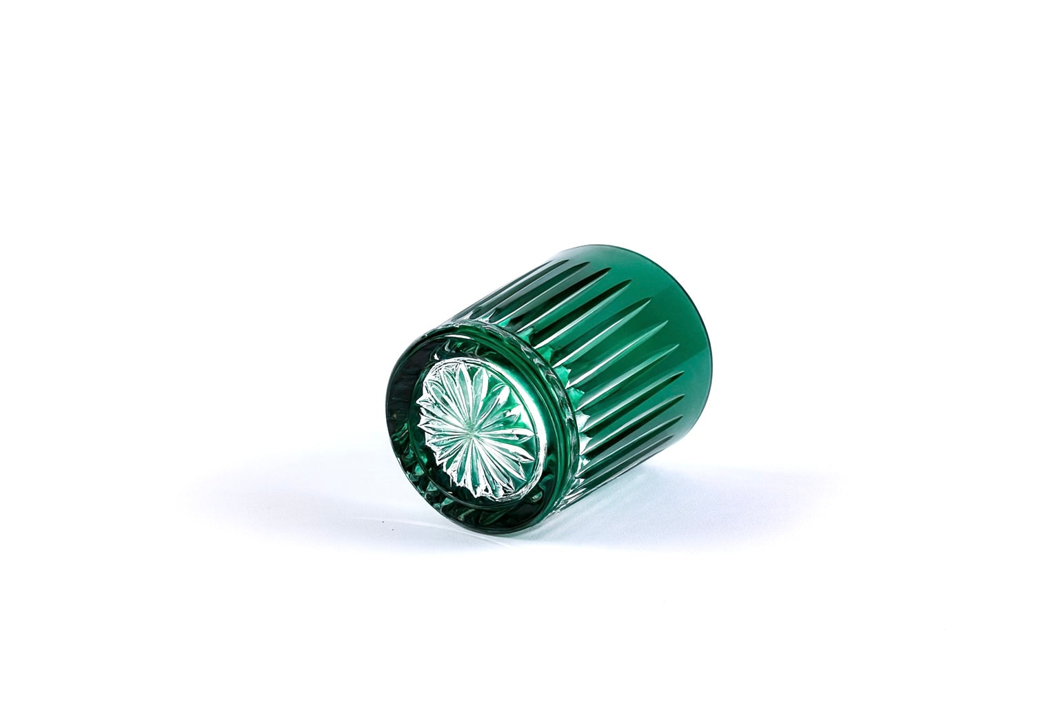Linia Crystal Tumblers - Set of 2 in emerald green