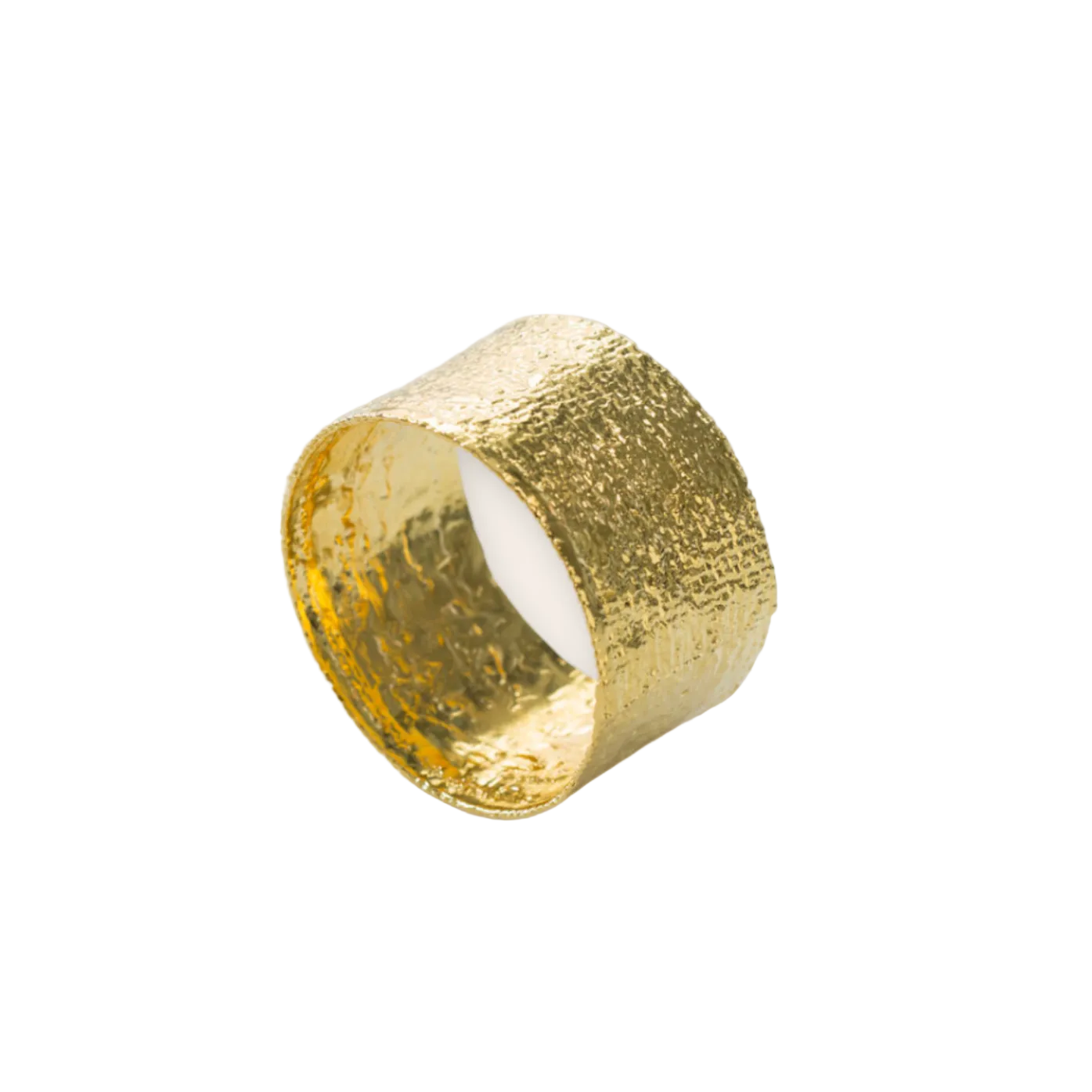 Gold Plate Burlap Bangle