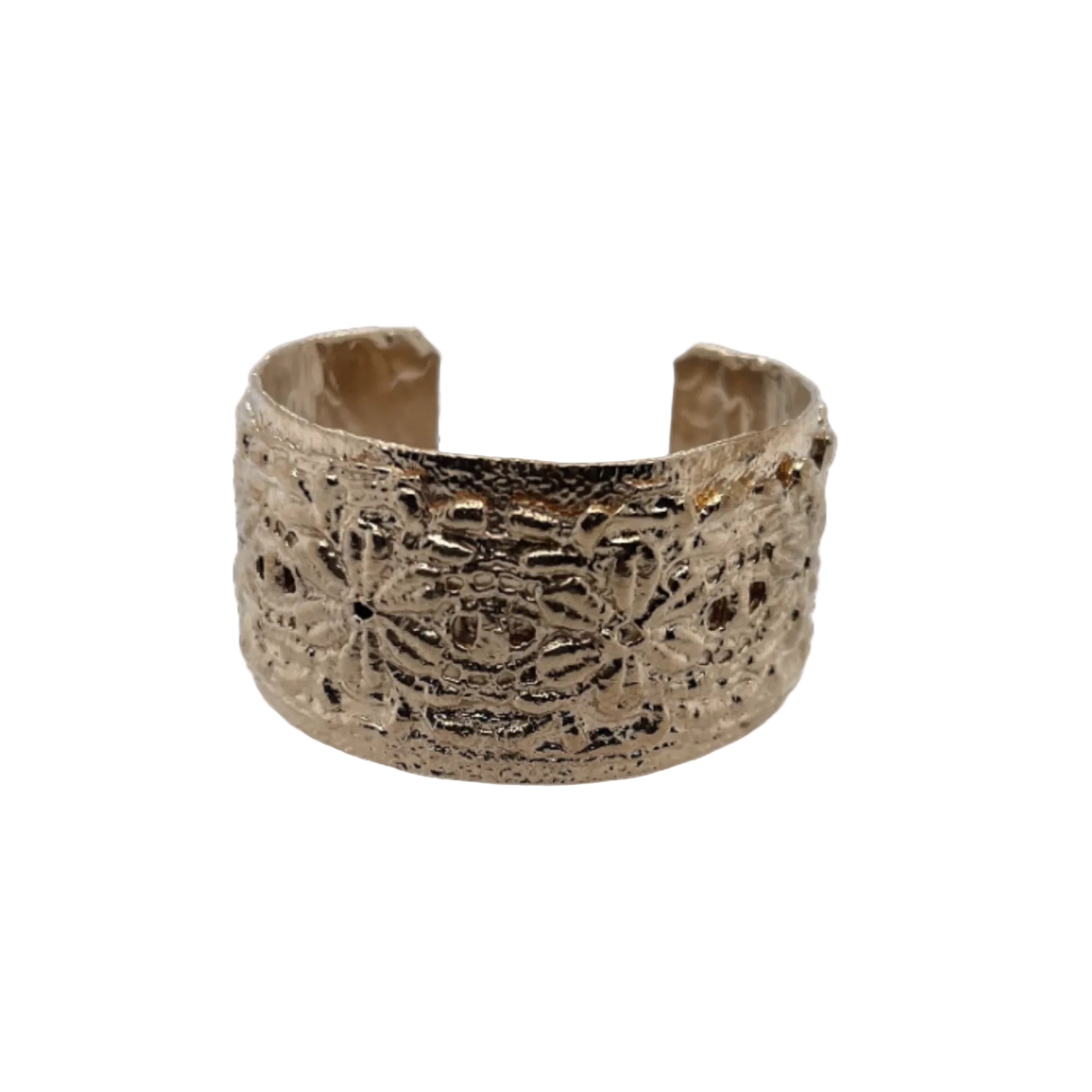 Bronze Floral Cuff