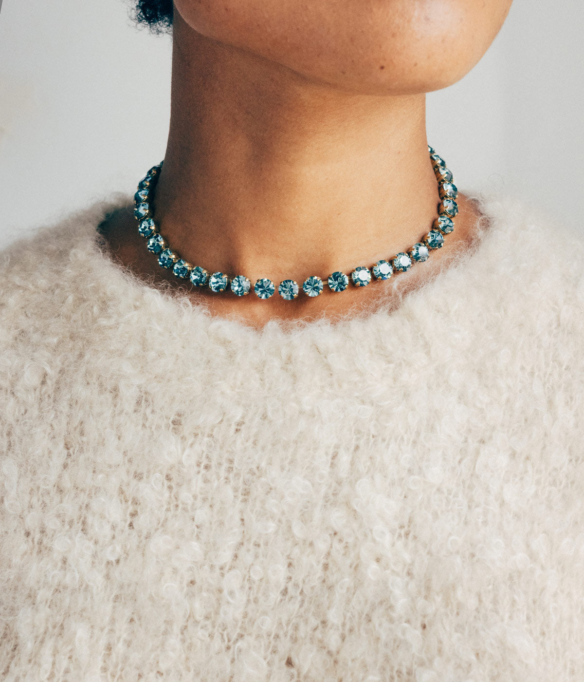 Arista Slider Necklace in Vintage Rose
