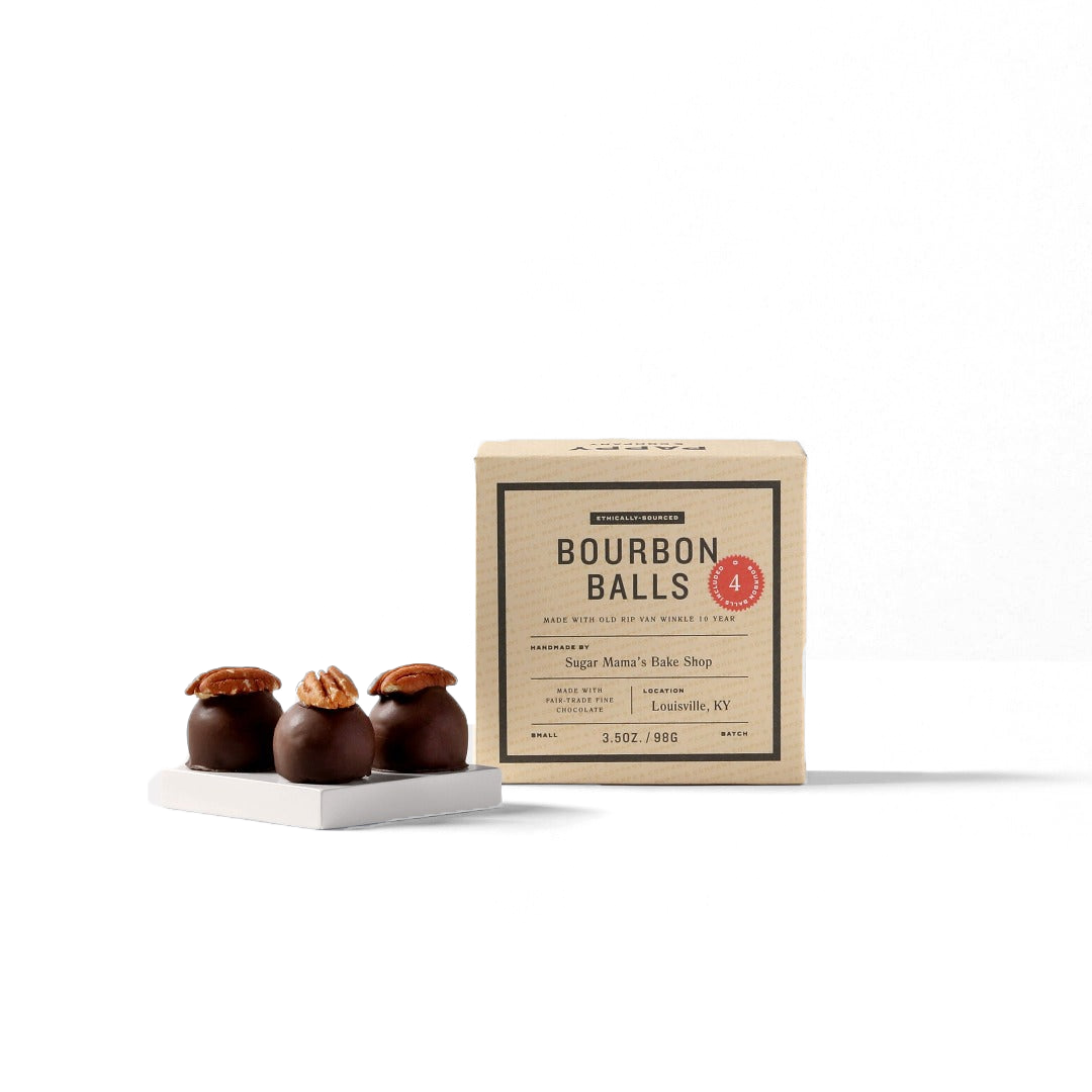 Pappy & Company Handmade Bourbon Balls (Pack of 4)