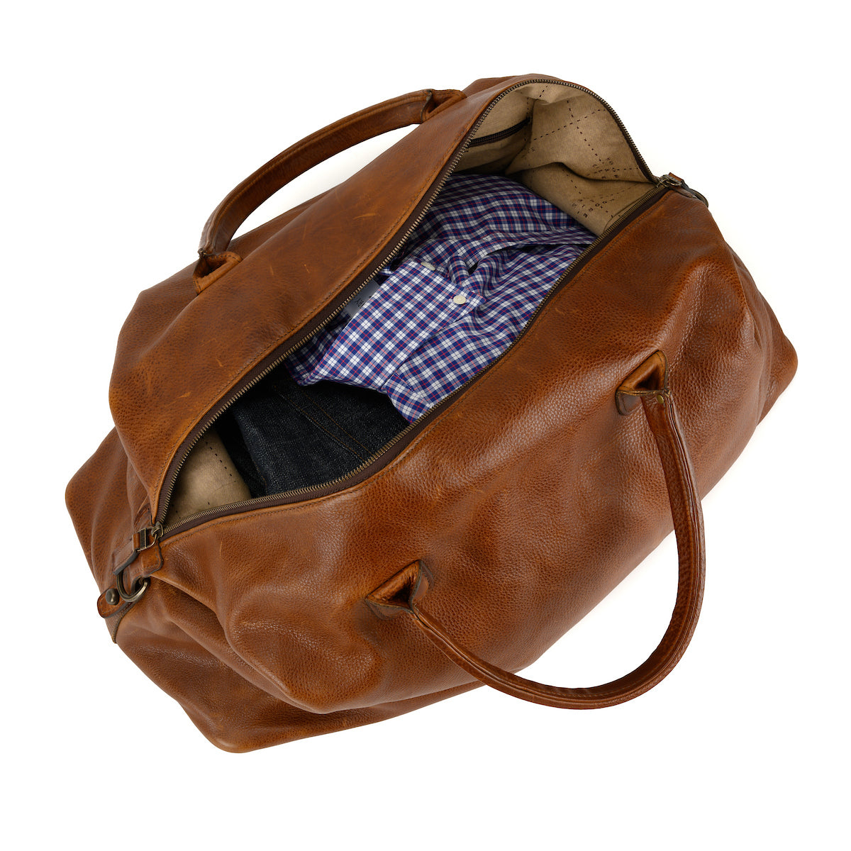 Benedict Weekend Bag-Titan Milled Honey