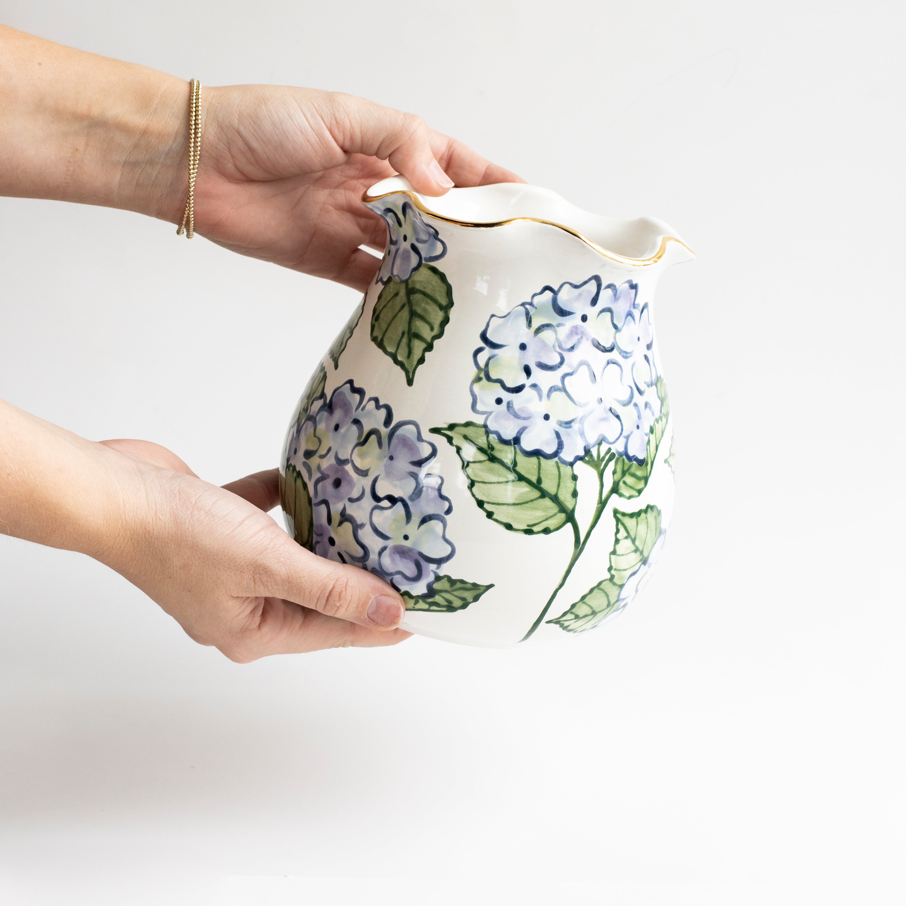Blue Hydrangea Bouquet Vase