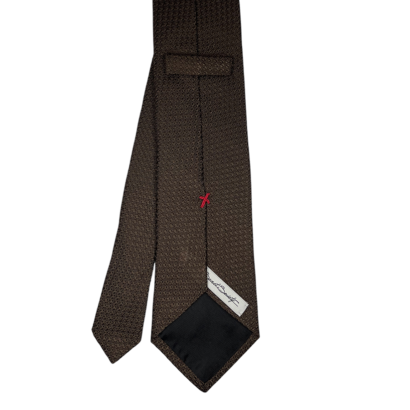 Brown Grosso Grenadine Tie