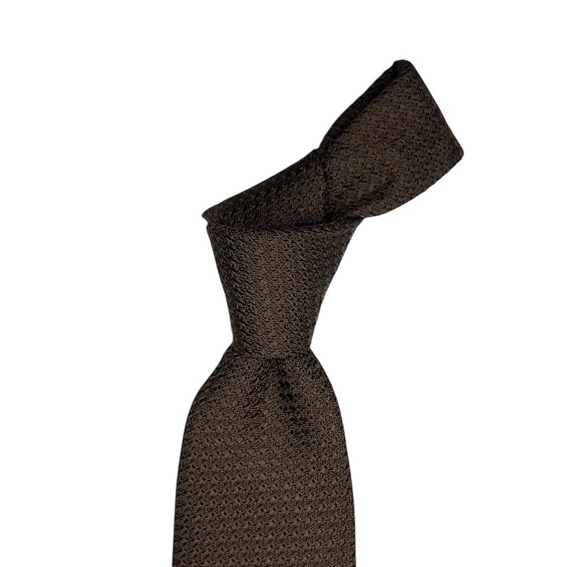 Brown Grosso Grenadine Tie