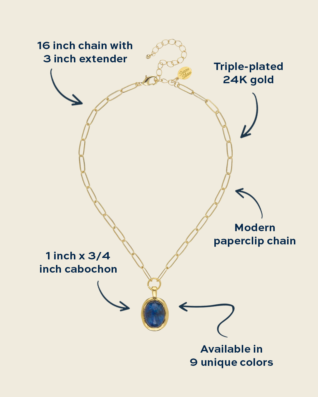 Caroline Paperclip Necklace