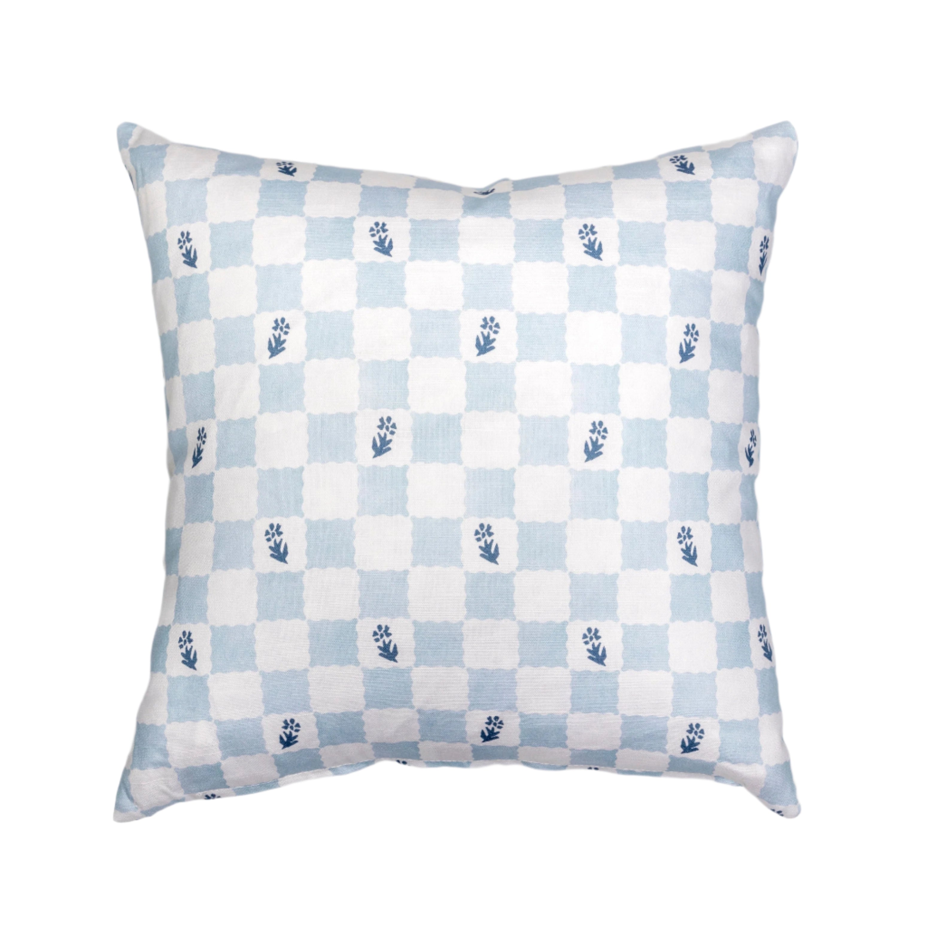 Check Fleur Pillow Cover