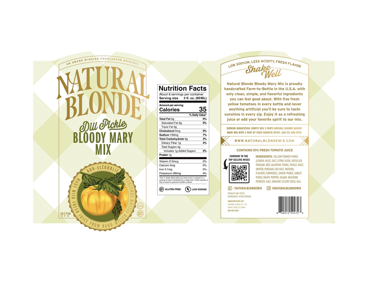 Natural Blonde Bloody Mary Mix and Salt Rimmer - Gift Set