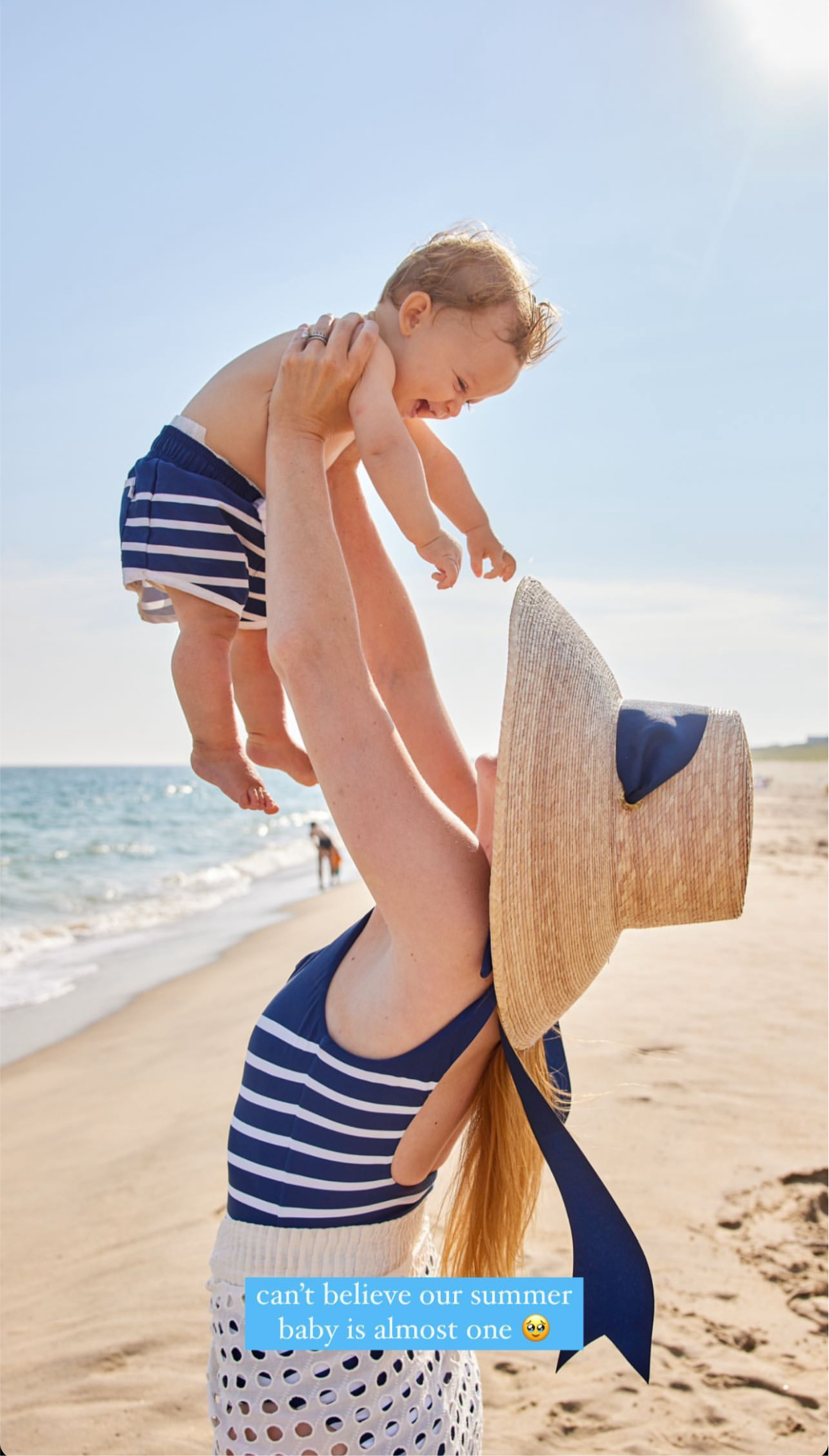 Wildflower Sun Hat - Navy Wide & Short Grosgrain Ribbon