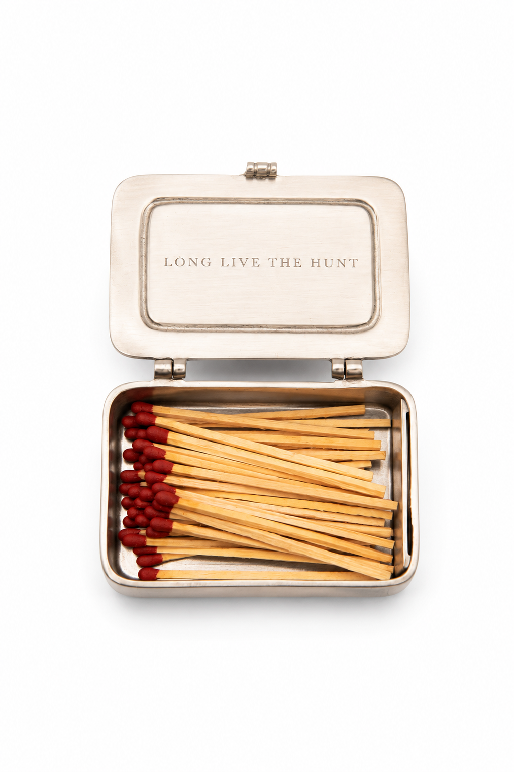 Field Traditions Pewter Matchbox with Striker and Matches