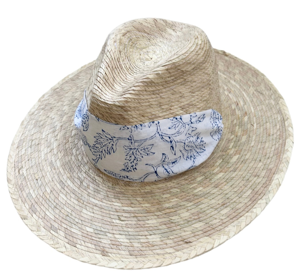 Short Block Print Hat Scarf - 4 Pack